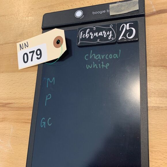 Good Man Shirt Men Medium Charcoal White Western Long Sleeve Checkered Button Up - Picture 8 of 9